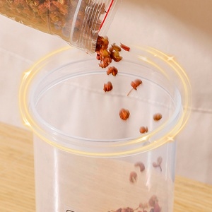Airtight Clear Dry Food Keeper Canister Plastic Tall Food <b>Storage</b> Spaghetti Noodle Pasta Container with Locking Lid <b>for</b> <b>Kitchen</b> - Product Image 5