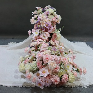 Wholesale Custom Artificial Flower Runner Wedding Corridor <b>Decor</b> <b>Table</b> Runner Wedding Floral Supplies - Product Image 6