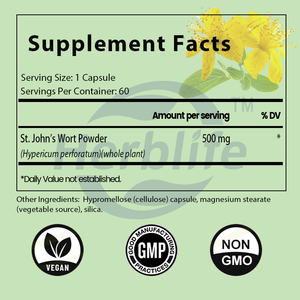 OEM ODM Private Label <span class=keywords><strong>St</strong></span>.John's capsule 500mg-integratore a base di erbe per il benessere e il relax femminile-supporta un sonno migliore - Product Image 2