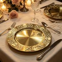 Assiette de Présentation en Plastique PP Durable, Motif Crâne Orné Personnalisé, Style Américain, Thème Halloween et Anniversaire, Meilleures Ventes