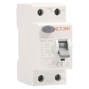 EKL1-63 мини-выключатель ETEK 10KA 1P + N 6-30A 30mA 2/4 полюса RCCB - Product Image 1