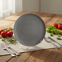 Service de table en grès gris de luxe, 4 pièces |   Europe |   Lave-vaisselle, micro-ondes et four compatibles |   Ensemble élégant de vaisselle, bols et tasses