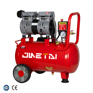 Compresor de Aire de Pistón de 4 Polos, 24L, 40L, 50L, 1440 RPM, Sin Aceite, Silencioso, para el Hogar, Pulverizador de Pintura - Product Image 1