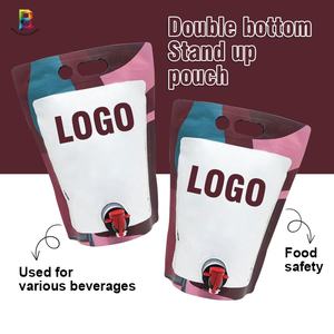 Custom 1L,1.5L,2L 3l alumínio folha vinho saco distribuidor, Bolsas personalizadas com válvula de torneira - Product Image 3