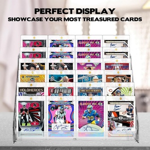 Présentoir vertical 7 niveaux en acrylique pour cartes de collection, support de table pour cartes de sport (baseball, basketball) et cartes gradées BGS SGC - Product Image 4