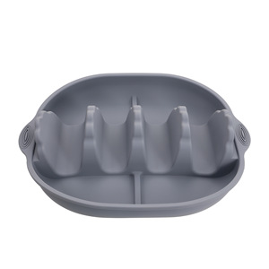 Factory Direct Supply Creative Partition <b>Silicone</b> Mexican <b>Baking</b> Tray Non-Slip Eco-Friendly BPA Free Food Safe Tortilla Tray - Product Image 6
