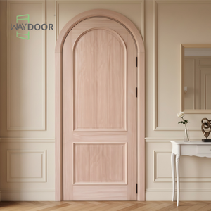 Panel de madera maciza con acabado de superficie de estilo antiguo francés, puerta Exterior interior, <span class=keywords><strong>puertas</strong></span> interiores de madera arqueadas de roble <span class=keywords><strong>caoba</strong></span> de pino - Product Image 5