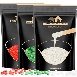 Perles de cire dépilatoire chaude premium indolores, formule sans bandes pour l'épilation du visage, du maillot, des zones intimes et du corps entier - Product Image 5