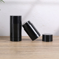 Tube de déodorant vide en plastique de 15 ml, format twist-up, avec bouchon à vis et joint d'étanchéité
