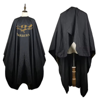 Impression personnalisée broderie barbier Cape loquets haute qualité imperméable résistant aux produits chimiques Salon de coiffure coupe de cheveux Cape