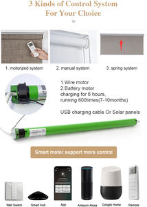 أعلى جودة جاهزة الإلكترونية بمحركات الستائر ، أنيقة تصميم الستائر ستائر دوارة تعمل بالموتور الظل - Product Image 3