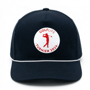 Gorra de Golf Personalizada de 5 Paneles con Logotipo Personalizado, Gorra de Béisbol Azul Marino - Product Image 1