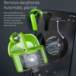 หูฟังไร้สาย Transparent J225 TWS แบบใส่ในหู เสียงสเตอริโอ สำหรับเล่นเกมและออกกำลังกาย - Product Image 5