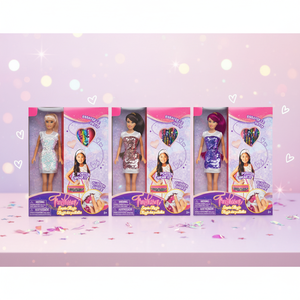 Luxury 27cm Blow-Molded <b>Vinyl</b> Doll with Sequin Purse and Battery Operated Fashion Features for Children Birthday Celebration Sup - Product Image 1