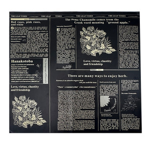 กระดาษห่อดอกไม้พลาสติกกันน้ำลายสมุนไพร 20 ชิ้น สำหรับอุปกรณ์ร้านดอกไม้ - Product Image 4