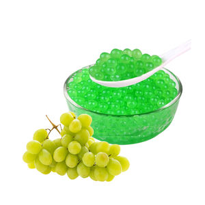 Billes de Boba Éclatantes Concentrées Saveur Raisin Vert en Gros pour Bubble Tea Certifiées Halal Prix Direct Usine en Bouteille - Product Image 3