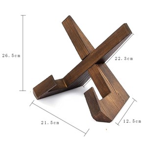 Wooden recipe rack, <b>tablet</b> <b>stand</b>, solid wood bookshelf, desktop recipe display rack, custom solid wood bracket - Product Image 5