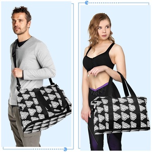 กระเป๋ายิมแบบยูนิเซ็กซ์ ลายอโลฮ่า ชาก้า กระเป๋าเดินทางแบบพับได้ กระเป๋าเดินทางค้างคืน กระเป๋าเดินทางแบบดัฟเฟิล กระเป๋ากีฬาพร้อมช่องใส่รองเท้า - Product Image 6