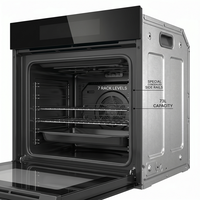 Four combiné à convection électrique 66L 2800W en acier inoxydable avec commande tactile, encastrable, pour cuisine domestique multifonction
