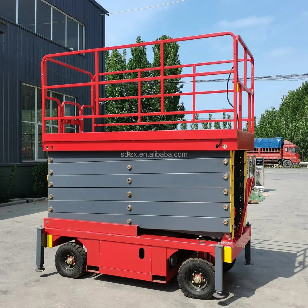 Hydraulic Electric Aerial Mobile Lifter Scissor Lift For Painting/ 2 Man Scissor Lift