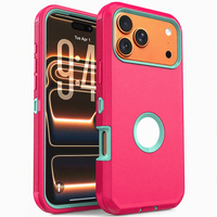Étui de protection avec clip ceinture et béquille pour iPhone 18 Pro Max 17 Air Defender, compatible avec les coques de protection iPhone 18 Pro Max 17 (MOQ 500)