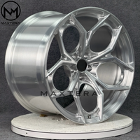Jantes en alliage Maxtera forgées sur mesure, finition argent brossé, style P111SC pour Porsche 911, BMW M3 M4 M5, Audi AMG, Camaro, Corvette, Mustang