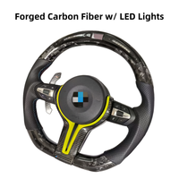 Volant modifié en cuir et fibre de carbone noir pour BMW F10 F15 F30 F32 F20 F80 E92, compatible avec E90 E60