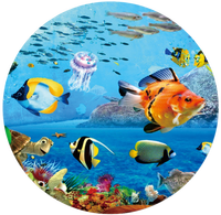 Lampe d'Ambiance Salle Sensorielle Projecteur Rotatif LED Effet Océan pour Enfants Autistes, Jouet Lumineux Interactif pour Aire de Jeux Intérieure