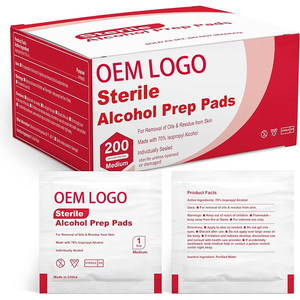 Lingettes alcoolisées jetables personnalisées, tampons de préparation à l'<span class=keywords><strong>alcool</strong></span> 70% <span class=keywords><strong>isopropylique</strong></span>, lingettes individuelles pour le nettoyage des outils à ongles, <span class=keywords><strong>pas</strong></span> <span class=keywords><strong>cher</strong></span> - Product Image 1