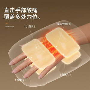 Masseur pour les mains S3, thérapie par pression d'air et chaleur, pour les doigts, les paumes, les poignets, les articulations, rechargeable par USB - Product Image 1