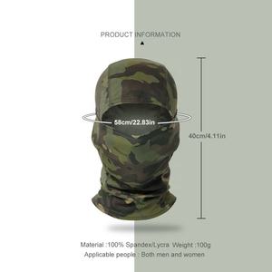 Masque cagoule intégral camouflage tactique pour le ski, le vélo, l'usage quotidien, le sport, en polyester et élasthanne à motifs camouflage - Product Image 2