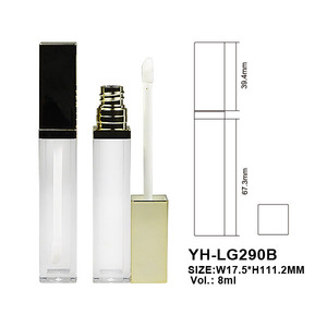 OEM/ODM Brand Empty <b>Square</b> Colorful 8ml Lipgloss Tubes with Silk Screen Printing ABS/PETG Material Cosmetic <b>Containers</b> - Product Image 2