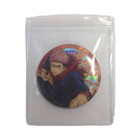 Sac en plastique à fermeture éclair en PVC Transparent pour Lotion Mascara Millet sac à main rond Badge Table carrée stockage de cartes de jeu pincement sac à main