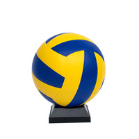 Bola Voli Tiup Laminasi Gravim Classics Biru dan Kuning, Bahan PVC/PU Ramah Lingkungan, Ukuran 5, Harga Terjangkau, untuk Latihan Profesional