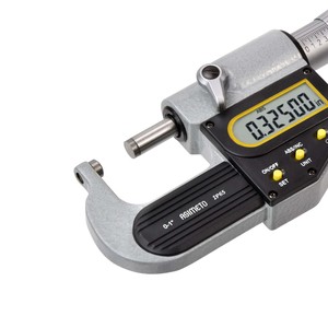 Micrómetro Digital Asimétrico con Pantalla LCD Grande, Fácil Lectura en Baja Luz, Encendido/Apagado Automático, para Uso Eficiente en Líneas de Producción - Product Image 2