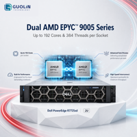 Dell PowerEdge R7725xd 2U Dual Socket AMD EPYC 9005 Series 24 DDR5 DIMM PCIe 5.0 Penyimpanan Kepadatan Tinggi Server Rak Enterprise