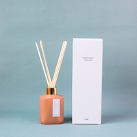 Ensemble de bougies parfumées et diffuseurs à bâtonnets, bougie d'aromathérapie en cire de soja 220g pour la décoration de la maison