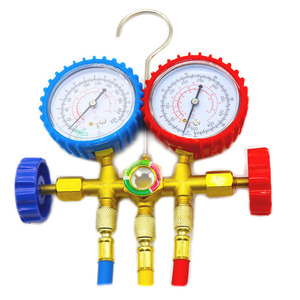 Manomètre numérique analogique pour pneus HUBEN, R410A, <span class=keywords><strong>R32</strong></span>, R404A, R134A, ensemble de manomètres pour le remplissage de <span class=keywords><strong>gaz</strong></span> réfrigérant, outils de climatisation (800 PSI) - Product Image 2