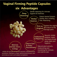 Capsules de peptides pour le resserrement vaginal, soin efficace du Yoni, nettoyage antibactérien, réparation de la muqueuse, soutien de l'équilibre hormonal