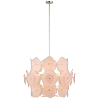 Fleur rose décorée personnalisé plafonniers moderne Led enfants lustre maison chambre salon suspensions