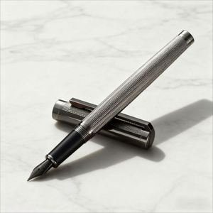 Golden and Silver Business High End Metal Fountain <b>Pens</b> with logo Fountain <b>Pen</b> Luxury 0.5mm Writing Diameter for Corporate Gifts - Product Image 4