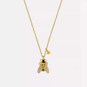 Nouvel ensemble collier et bracelet Abeille Reine de la Planète, Chaîne de clavicule polyvalente et élégante pour femme avec petite abeille haut de gamme - Product Image 5