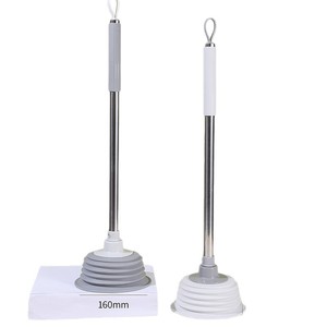 Desatascador de inodoros Lugzi de 160 mm con copa de 630 mm de longitud y sello de goma para desatascar desagües domésticos - Product Image 5
