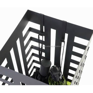 Porte-parapluie en métal de haute qualité avec finition noire pour usage domestique, vente en gros - Product Image 4