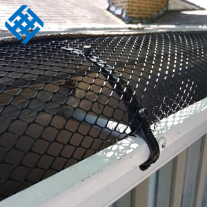 Grille de protection de <span class=keywords><strong>gouttière</strong></span> en <span class=keywords><strong>PVC</strong></span> de haute qualité, 5 pouces, noire, protection contre les feuilles, avec mailles de 6 mm/8 mm, facile à assembler pour les descentes d'eau et les gouttières de toit - Product Image 5