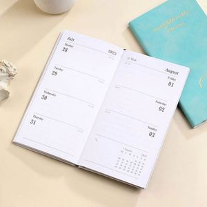Custom 2025 Planner: PU Leather Hardback Academic Planner with Weekly, Daily, and Monthly Schedules, Blue <b>Notebook</b> - Product Image 2