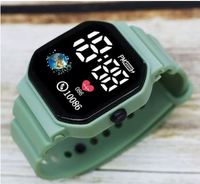 Jam Tangan Digital Elektronik LED Silikon Murah Grosir untuk Anak Pelajar Jam Tangan Olahraga