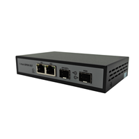 OLT GPON FTTH Ringkas 1 Port 10G SFP+ Terminal Jalur Optik Uplink Kecepatan Tinggi Peralatan Jaringan Fiber Plug & Play