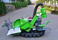 Moissonneuse-batteuse mini diesel d'occasion pour blé et riz, haute productivité, moteur puissant