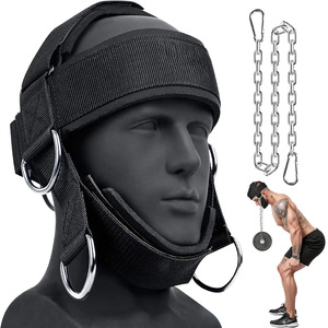 Casquette d'entraînement pour le cou pour la boxe et le combat avec poids en chaîne, équipement de fitness, taille adulte, noir - Product Image 1